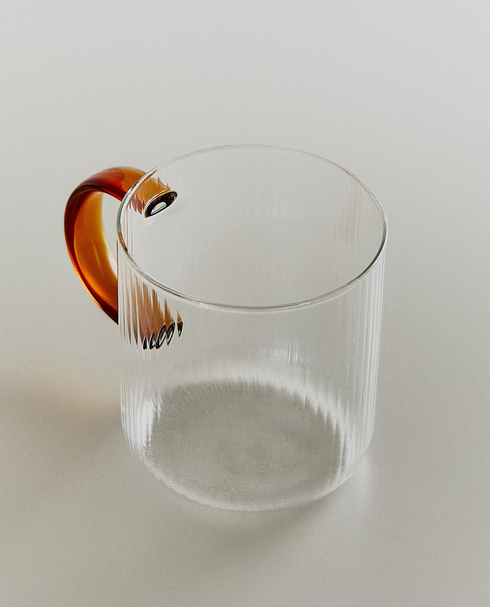 Zara Home чашка из боросиликатного стекла, цвет серый, 9 см