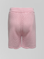 Костюм трикотажный однотонный из рубашки с коротким рукавом и шорт на резинке