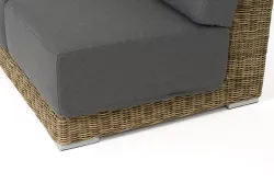 "Капри" модуль диванный правый с подушками, цвет соломенный