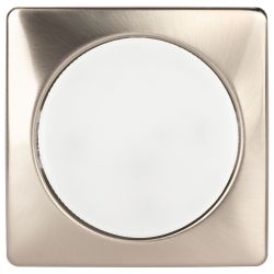 Светильник встраиваемый ЭРА KL71 SN /1 (к) под лампу GX53 сатин никель термокольцо в комплекте