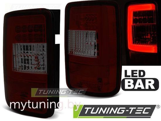 Задние фонари red smoke led bar для VW Caddy