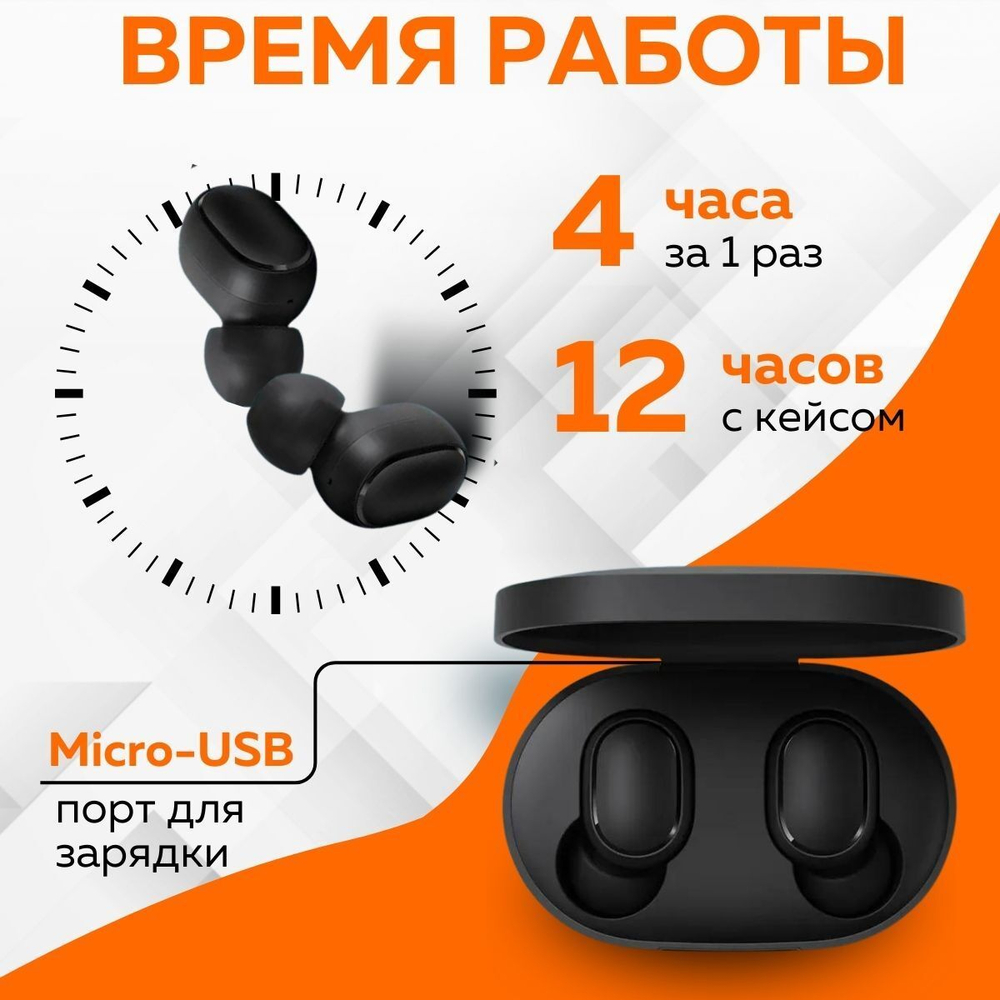 Наушники беспроводные Xiaomi Earbuds Basic 2, черные