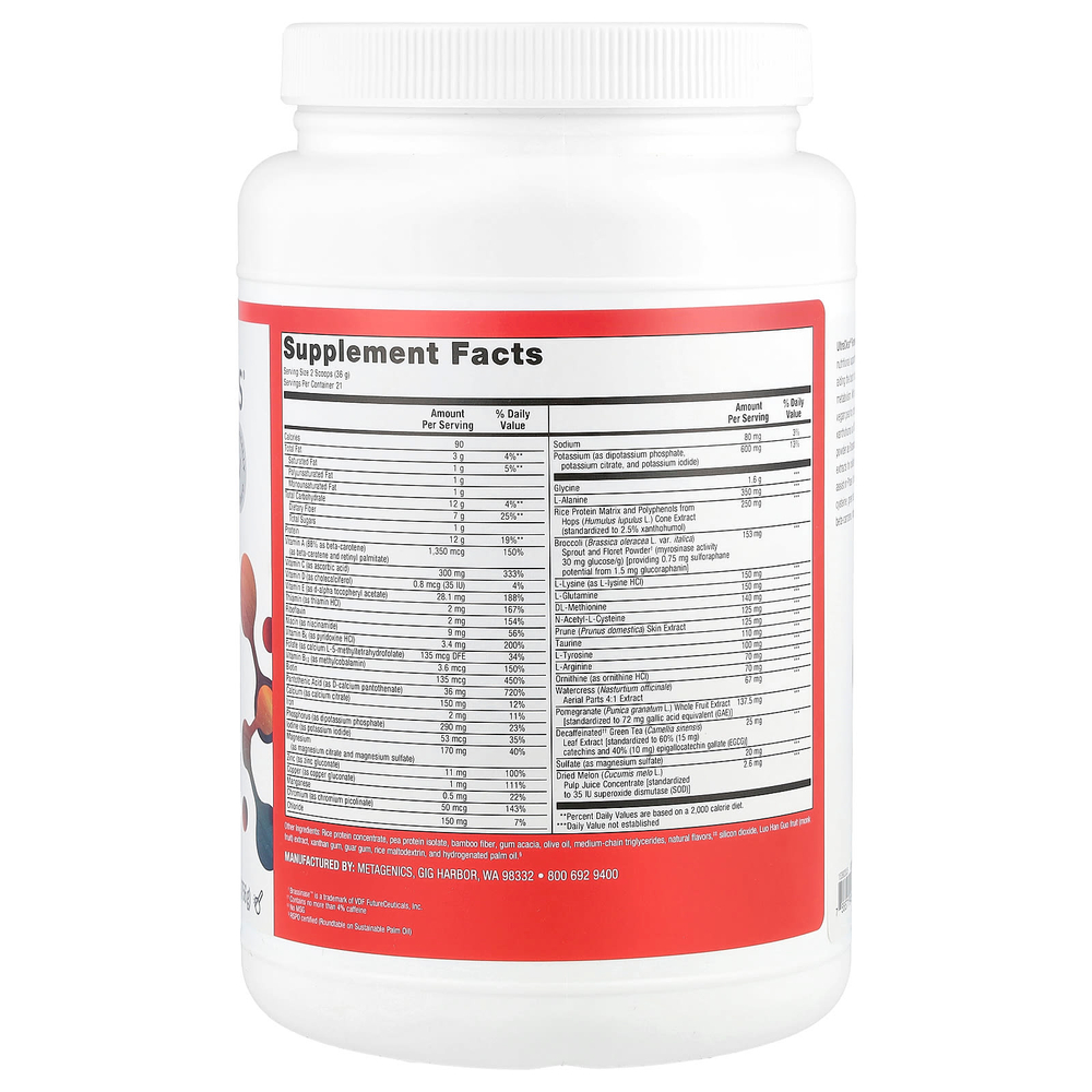 Metagenics, UltraClear® Renew, очищающий порошок, ваниль, 756 г (26,67 унции)