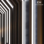 Рейка декоративная из МДФ для подсветки R010LED 30х18х2000