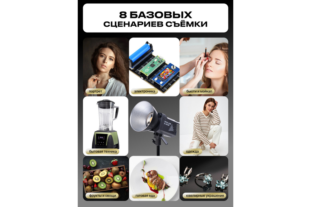 Осветитель светодиодный Raylab RL-300PRO 2700-6500K с пультом