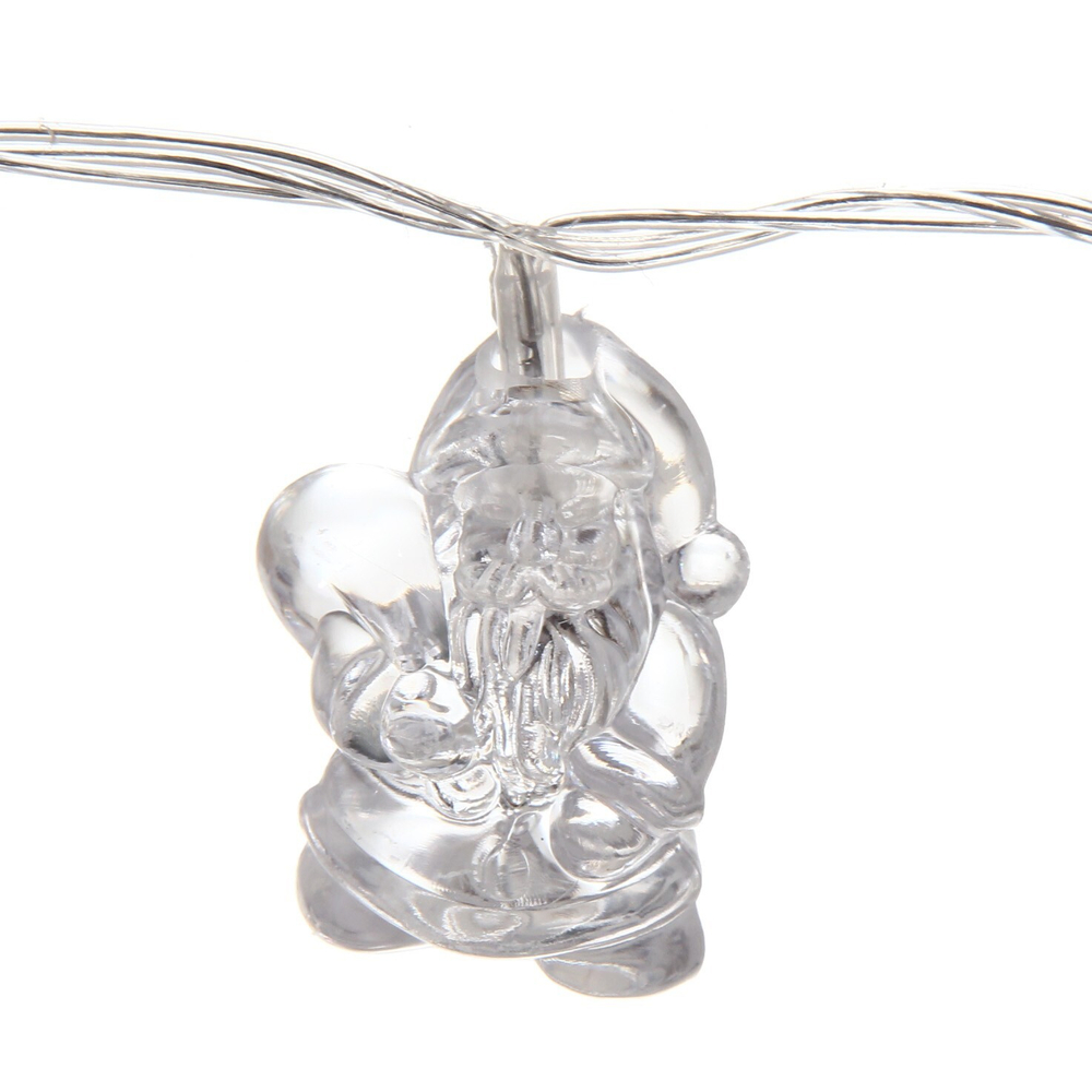 Гирлянда для дома 5,0 м 20 ламп LED с насадками ДЕД МОРОЗ, прозрач.пров., авторежим.,IP-20 RG/RB (возможность соединения)