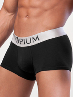 Мужские трусы-боксеры с серебристой резинкой (Размер: XXXL) (Цвет: белый)