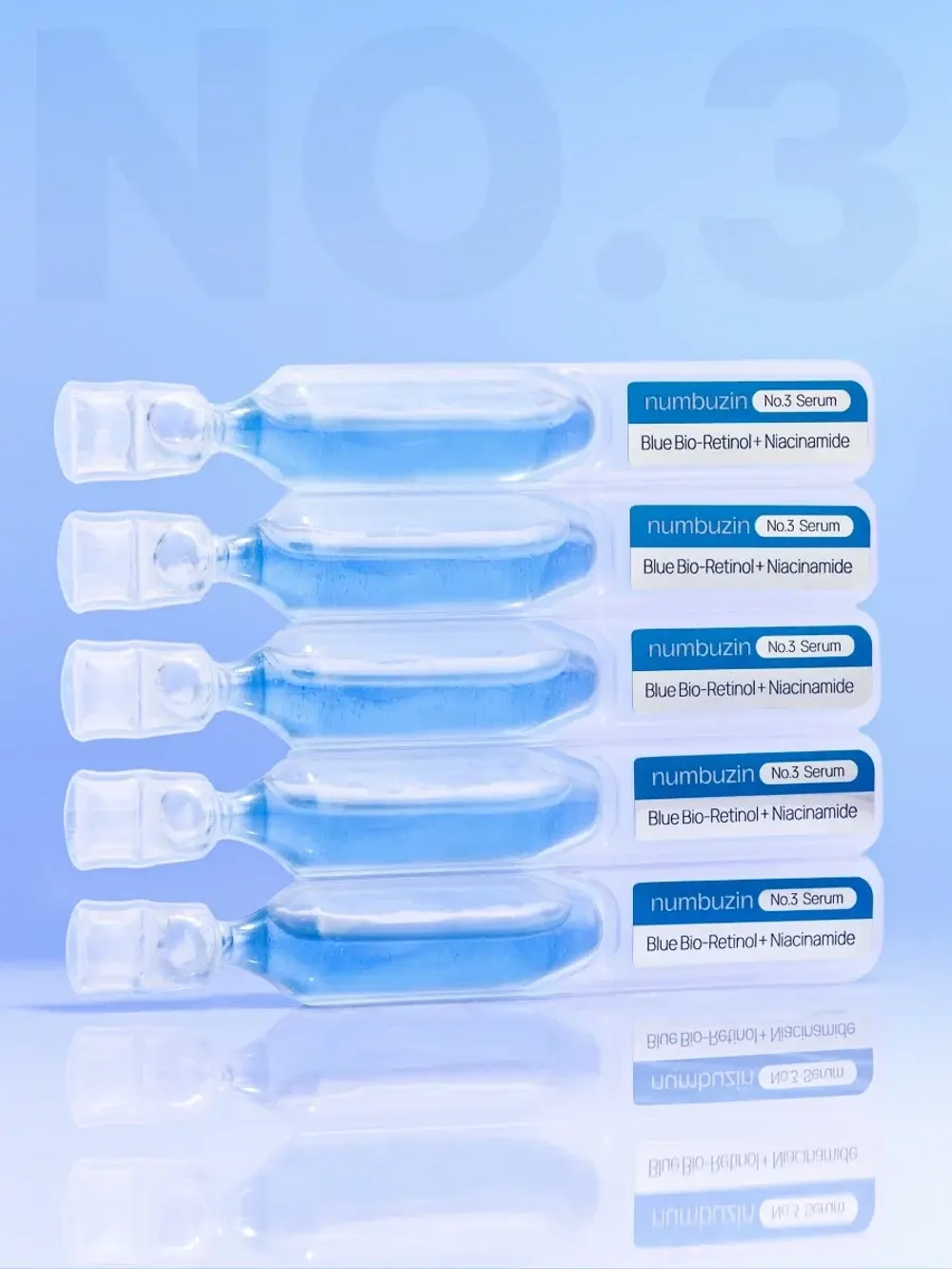 Numbuzin Сыворотка с ретинолом для сужения пор No.3 Blue Bio-Retinol Pore Refining Serum 1.3 мл х 10 шт