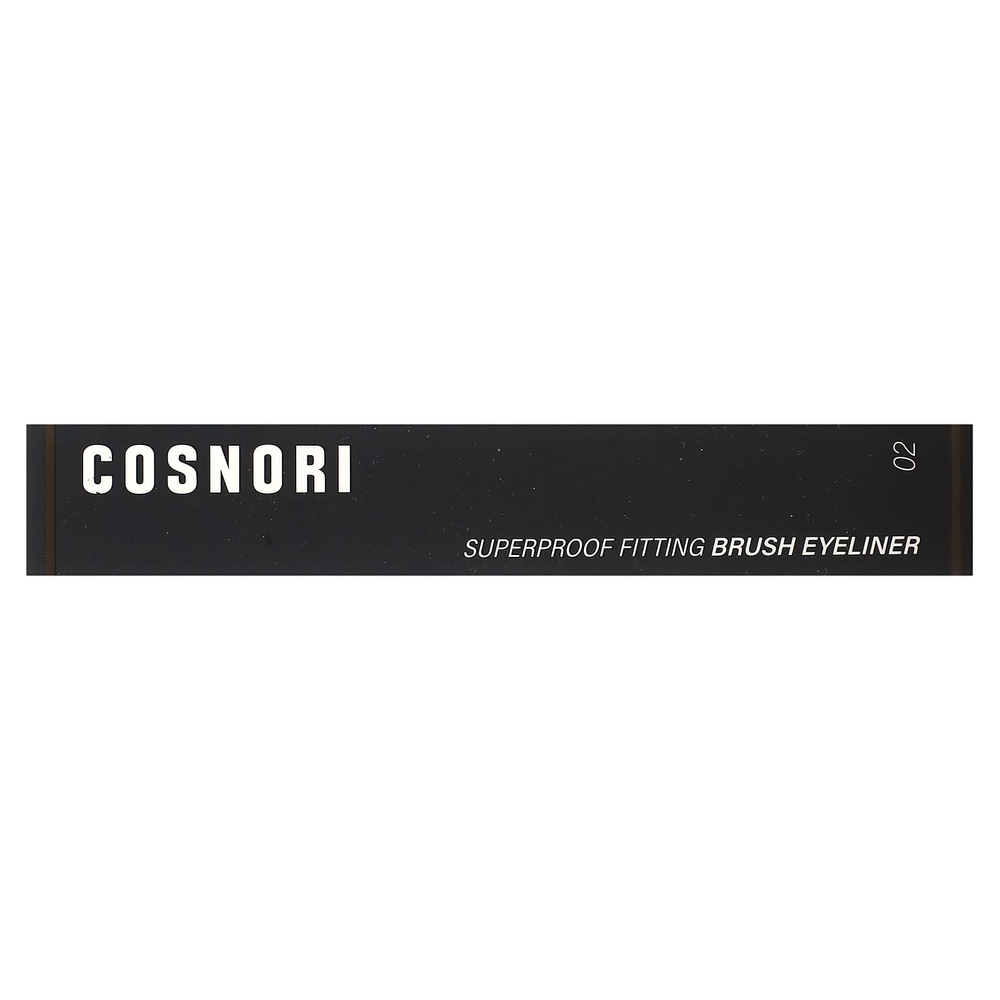 Cosnori, Superproof Fitting Brush Eyeliner, черно-коричневая подводка, 0,6 г (0,02 жидк. унц.)