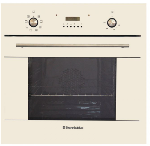 Электрический духовой шкаф Electronicsdeluxe 6009.02-015 (стекло топленое молоко,ручки пуш-ап)