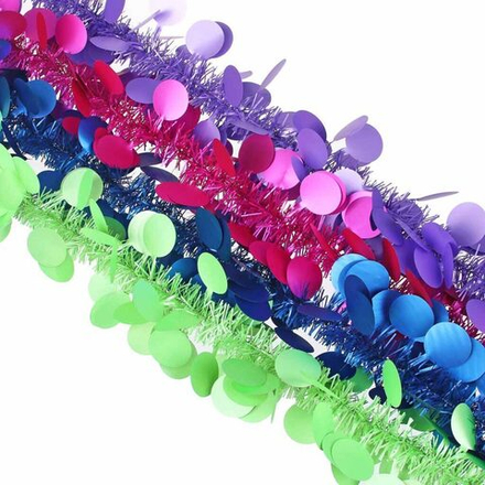 Мишура d= 10см, 2м, ПВХ, 4 цвета