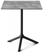 Стол ламинированный обеденный Scab Design Tripe, черный, цементный