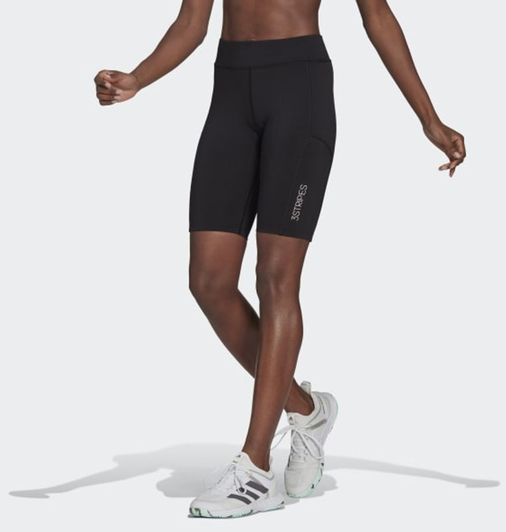 Женские Шорты теннисные Adidas Club Short Tennis Tights - black/white -  купить по выгодной цене | Теннисный магазин tennis-store.ru