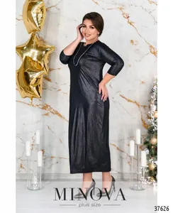 Платье 18-39Б-черный-блеск Minova