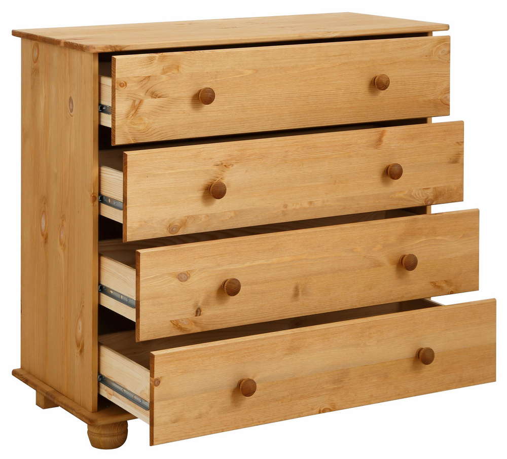 Комод деревянный Мелоди для вещей 4 ящика