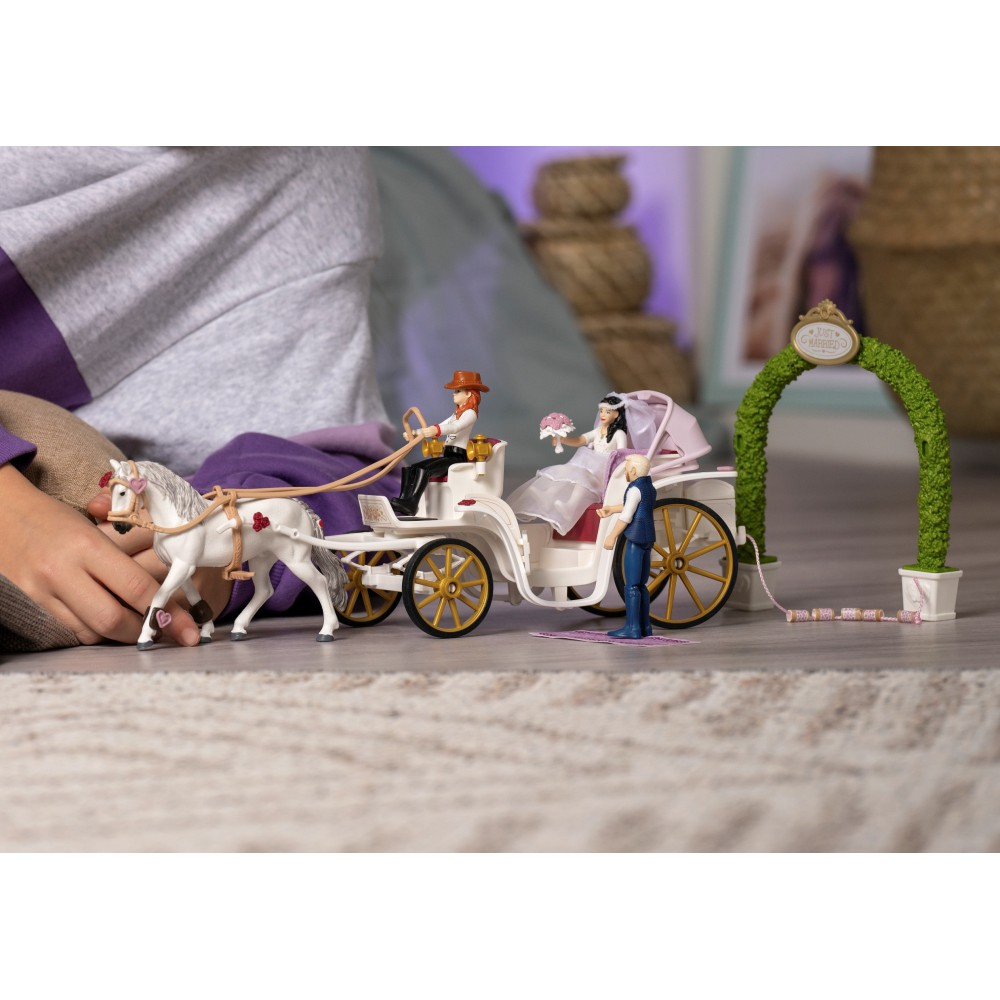 Schleich Horse Club - Свадебная карета с лошадью 42641