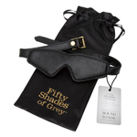 Черная маска на глаза Fifty Shades of Grey Bound to You Faux Leather Blindfold