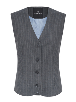 Жилет из итальянской шерсти серый