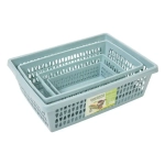 Корзина для хранения Велетта набор 4шт. бирюзовая С720БИР (комплект 6 шт)