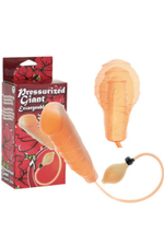 Латексный фаллоимитатор с возможностью расширения (Цвет: телесный)