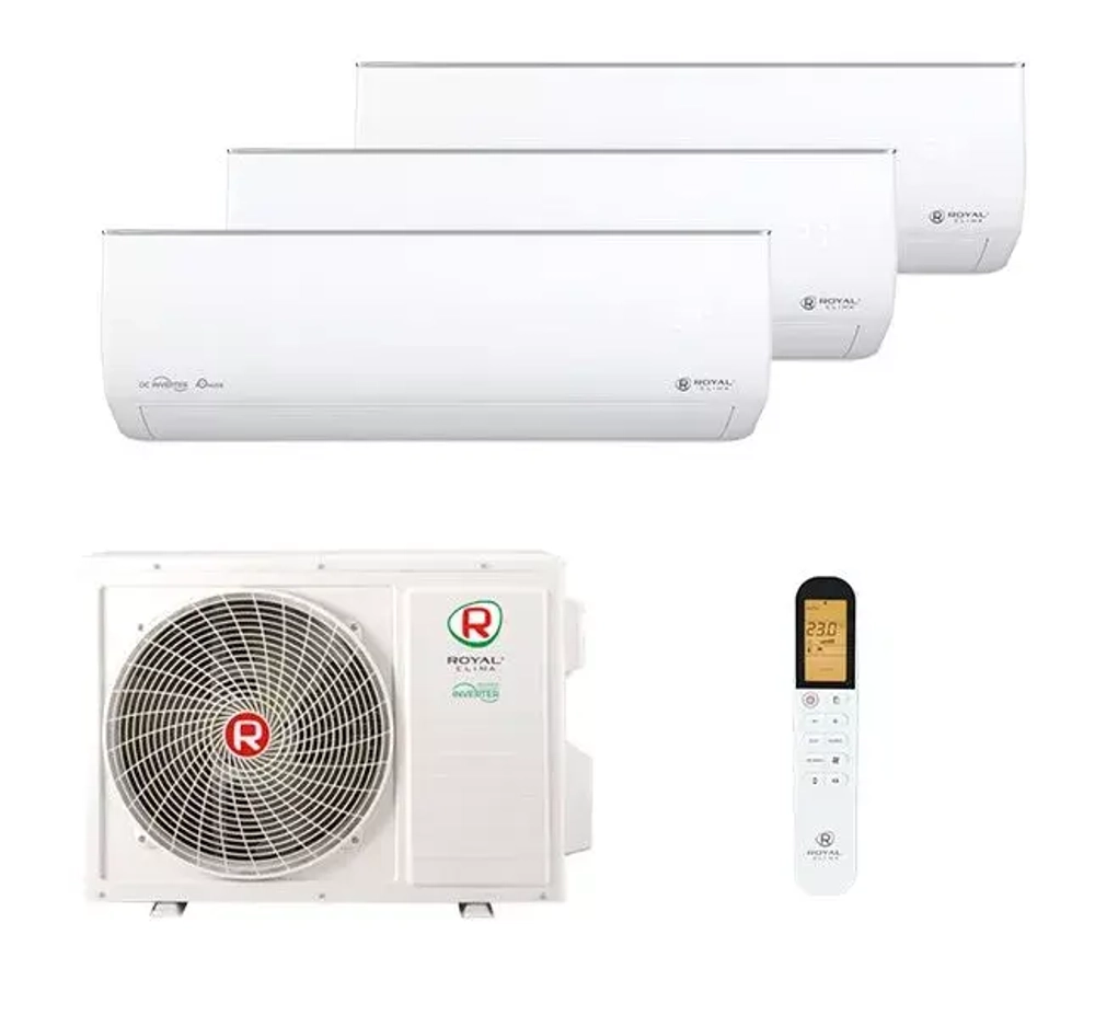 Мульти сплит система Royal Clima на 3 комнаты (20+20+20 кв.м) серия Gloria