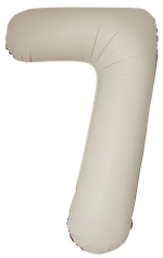 Цифра 7 Slim, Кремовый Латте, Матовый в упаковке 40" Fm