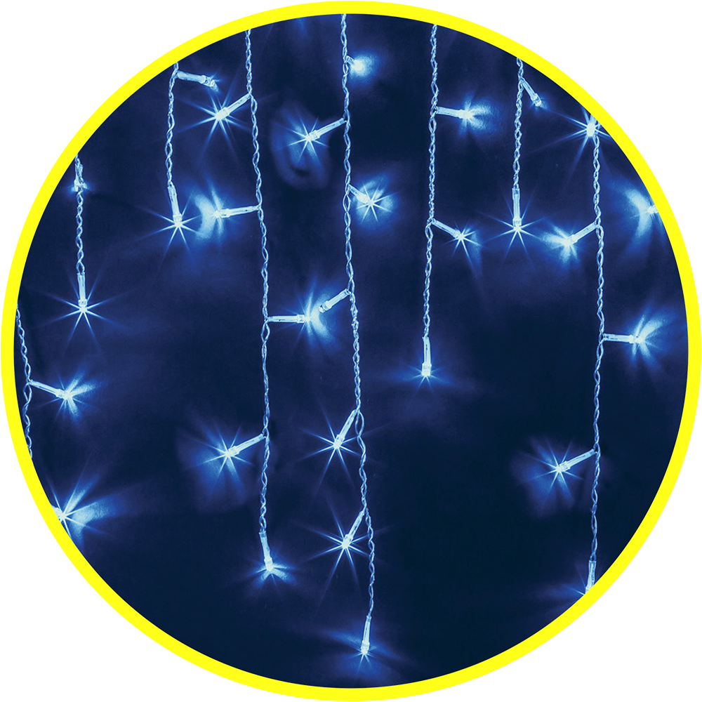 Гирлянда Navigator 93 690 NGF-D029-04 (бахрома B 240 4.7*0.6м IP44 BL)