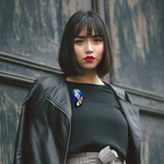 Брошь из акрила.