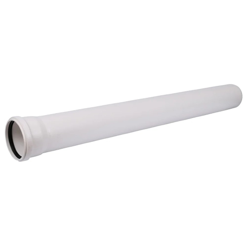 Труба канализационная бесшумная ПП 110*3,8*1500 мм СИНИКОН КОМФОРТ с раструбом белая (уп.15 шт)