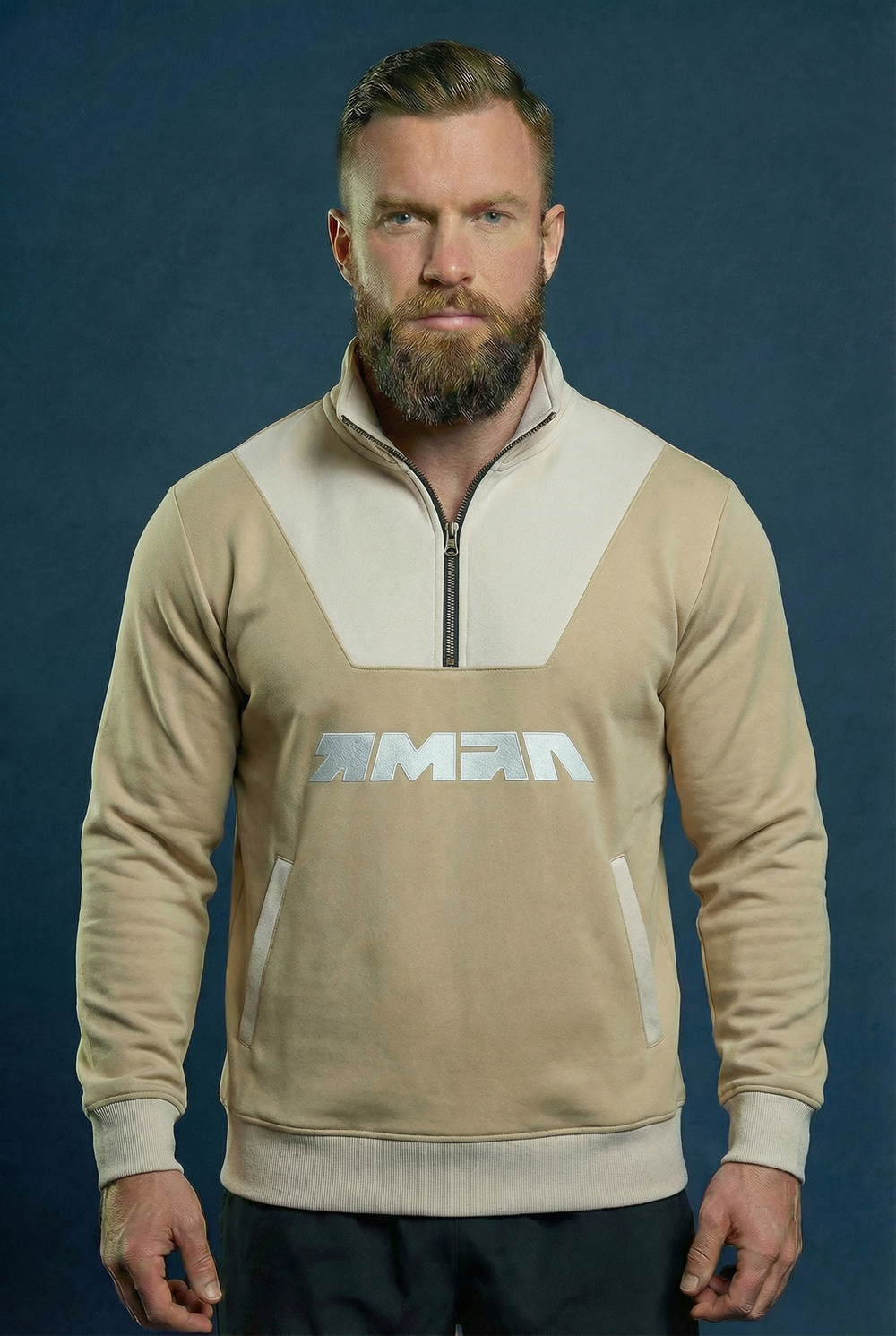 Анорак контрастный "ЯМАЛ" (молочный)