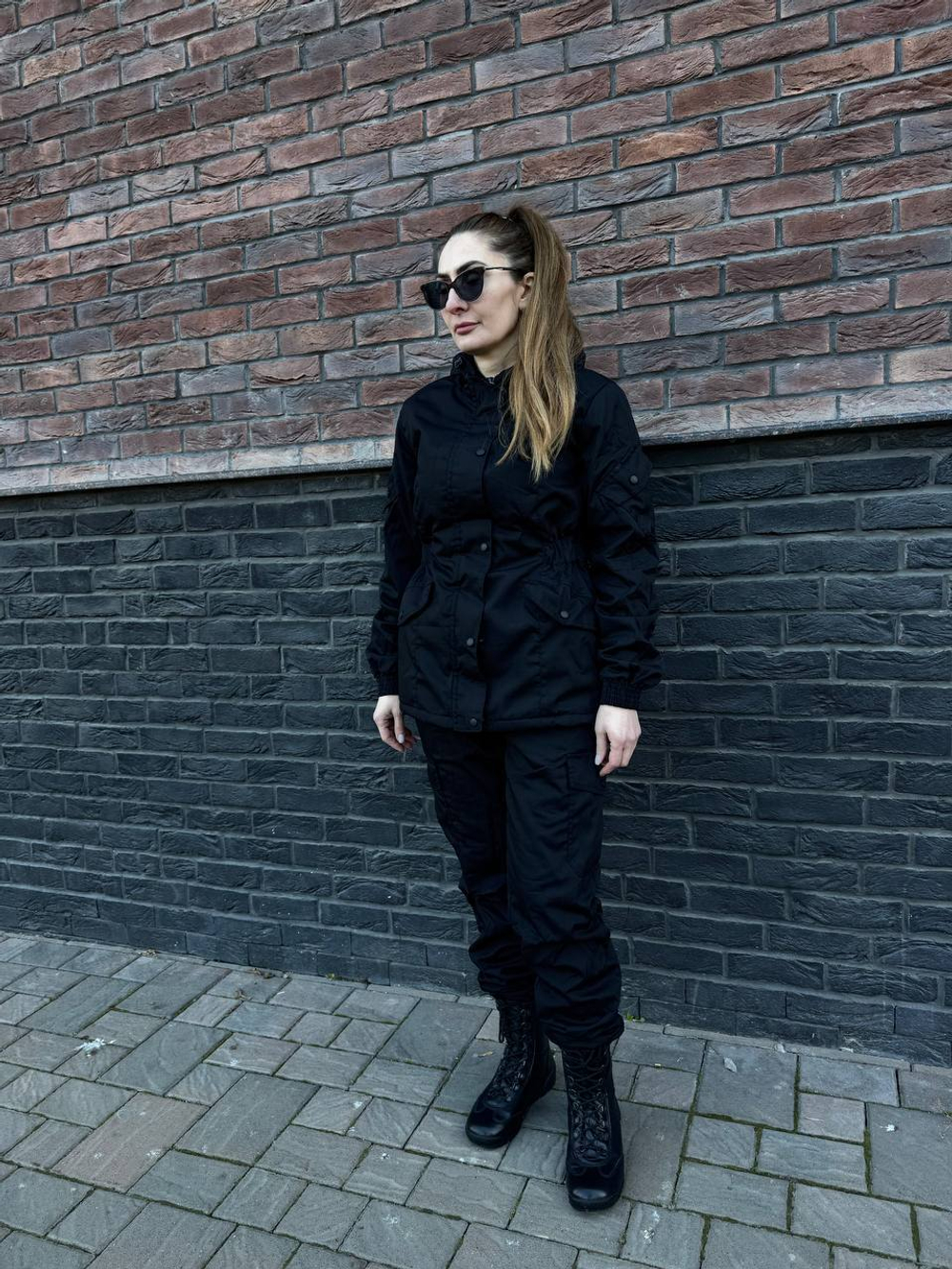 Женская горка Валькирия флис / осень-зима / чёрный