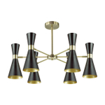 3662/6C MODERNI LN18 180 античная бронза/матовый черный Люстра потолочная E14 6*60W 220V QUINN