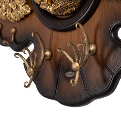 Вешалка настенная Bubo Орех Бронза