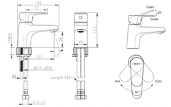 Смеситель для умывальника Bravat Alfa