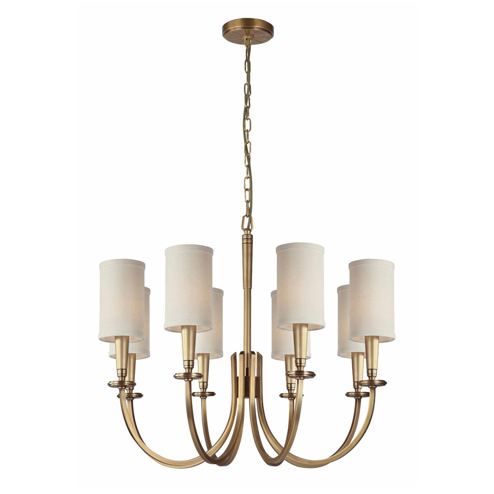 Люстра Cloyd LONSDALE C8 / Ø67 см - латунь (арт.10042)