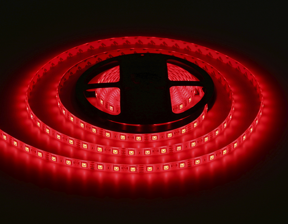 Комплект светодиодной ленты RGB 5m GS2502 5050 60Led/ 14.4W m/ 12V IP65 RGB/ 5000*10*2.87mm/ кратность резки 50mm (4 конт.) (адаптер, вилка, контролле