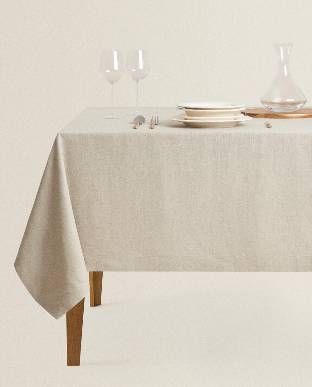 Zara Home скатерть из льна, 170 170 см