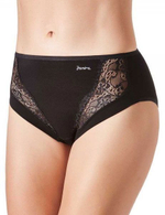 Высокие трусики с кружевом Esencial Lace (Размер: M) (Цвет: черный)