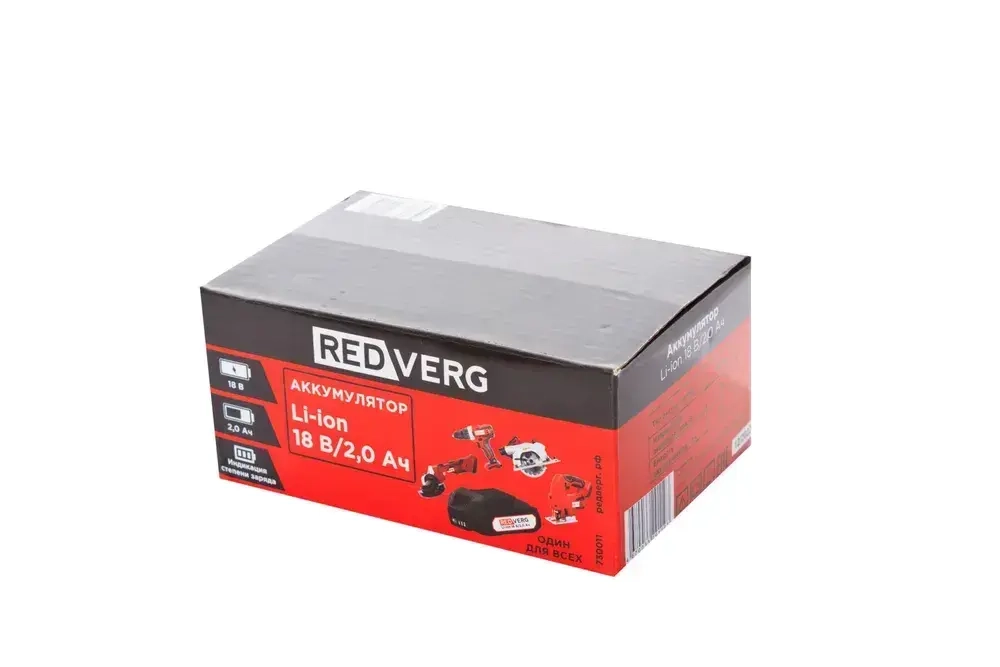 Аккумулятор RedVerg Li-Ion 18V 2.0Ач (730011)