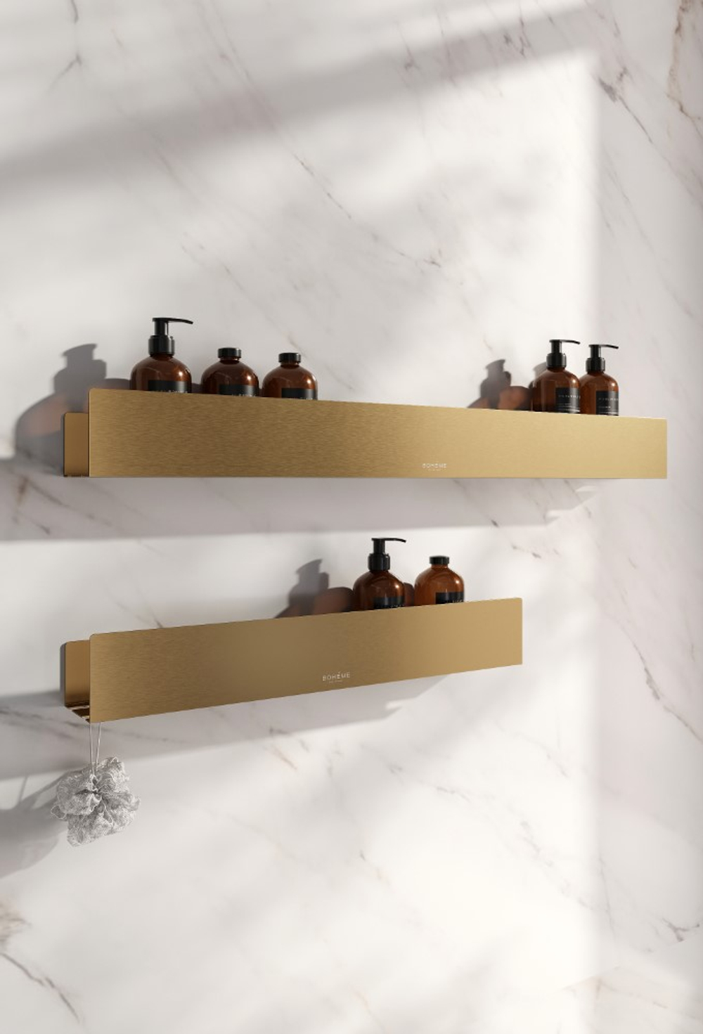 Полка подвесная 90см MATT GOLD