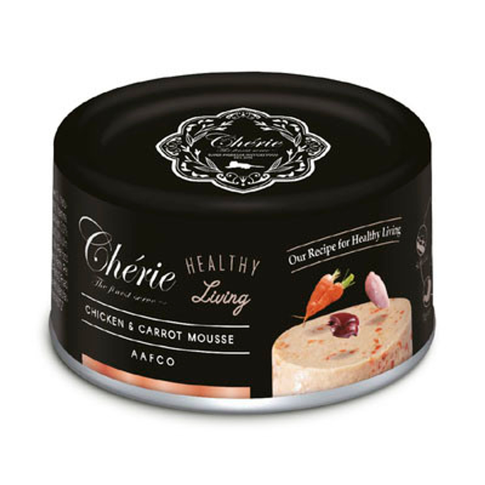 Pettric Cherie - Healthy Living Консервы для кошек Мусс из Курицы с Морковью, 80гр