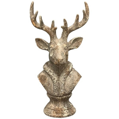 Декор "Античный олень" большой 27,5x17x49см