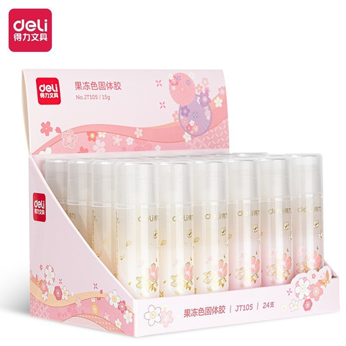 Клей-карандаш Deli "Sakura"