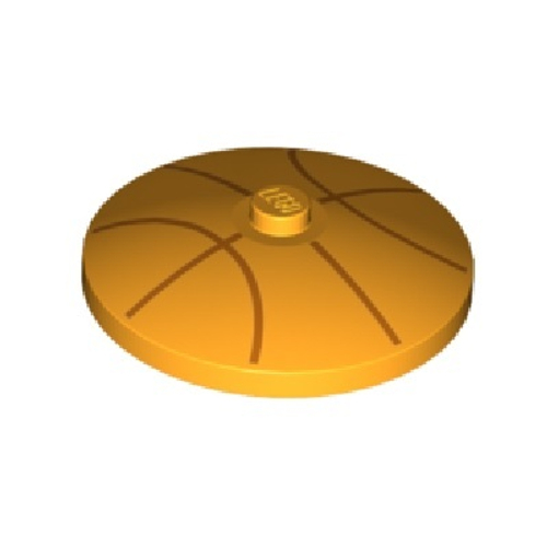 Перевернутая антенна c рисунком в виде оранжевых баскетбольных линий 3960pb060