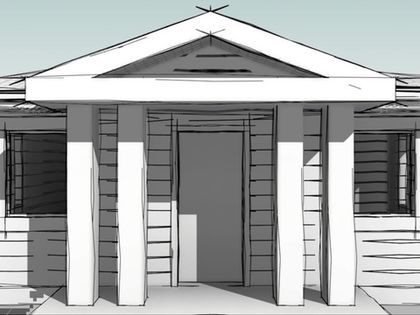 Общественные здания в «Усадьбе Романово» будут иметь квадратные колонны