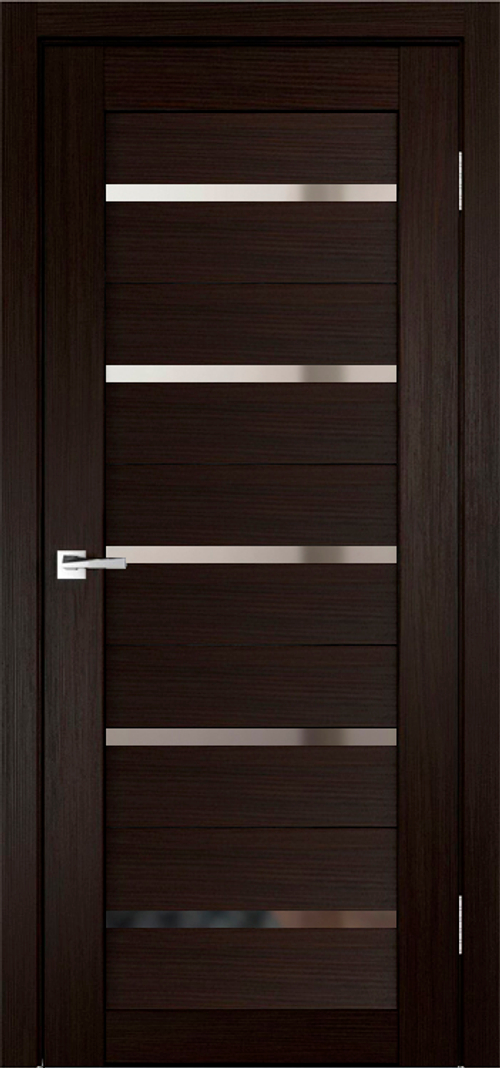 Межкомнатная дверь X-3 / Цвет тон Венге / Зеркало / Двери Верда