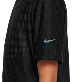 Футболка для мальчика теннисная Nike Kids Dri-Fit Adventage Multi Tech Top - black/dark smoke grey/black