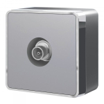 ТВ-розетка оконечная Gallant (серебряный)