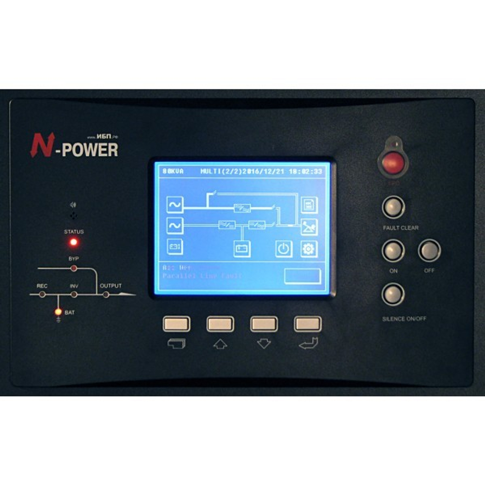 ИБП с двойным преобразованием N-Power Power-Vision Black W100 3/3 ─ трехфазный ИБП 100 кВА