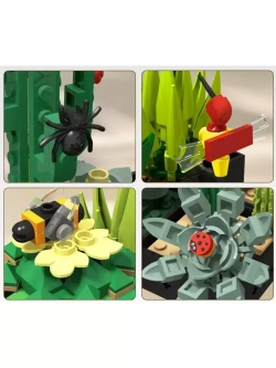 Конструктор цветы Суккуленты 590 деталей